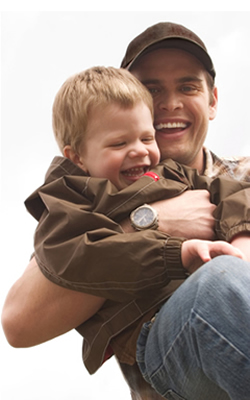 Dad and son